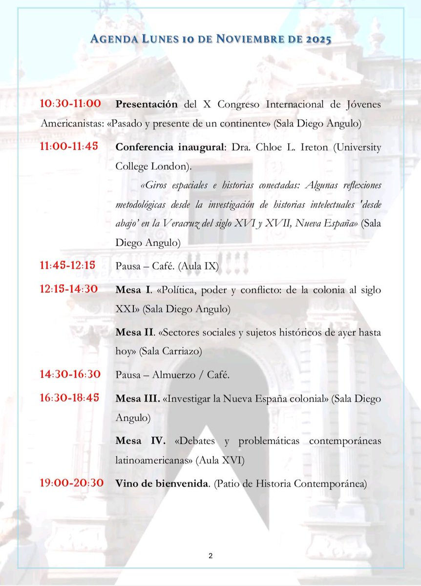 X Congreso Internacional de Jóvenes Americanistas tweet media