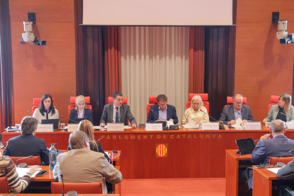 Compareixen el conseller <a href="/oscarordeig/">Òscar Ordeig</a>, la secretària general i la directora general d’Agricultura i Ramaderia a la Comissió d’Agricultura del <a href="/parlamentcat/">Parlament de Catalunya</a> per donar compte de les accions que ha pres el <a href="/govern/">Govern de Catalunya</a> per contenir la dermatosi nodular contagiosa.

Fil 🧵