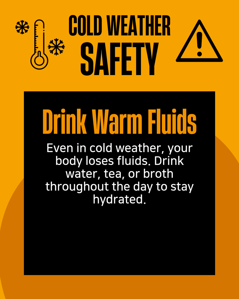 ElectricTV's tweet photo. Cold weather brings new challenges to the job site.

Layer clothing, stay dry, and recognize early signs of hypothermia or frostbite to prevent serious injury.

Staying safe starts with preparation — for yourself and your team.

#NECA #IBEW #ColdWeather #SafetyTips https://t.co/Qupzf9abFJ