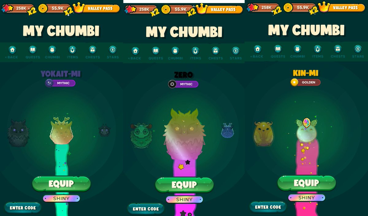 aeriii's tweet photo. @chu_mb1 Here are my 3 shiny chumbis 🥰 @tradesgiving
@linkxcrypto https://t.co/rp8OilNwrP