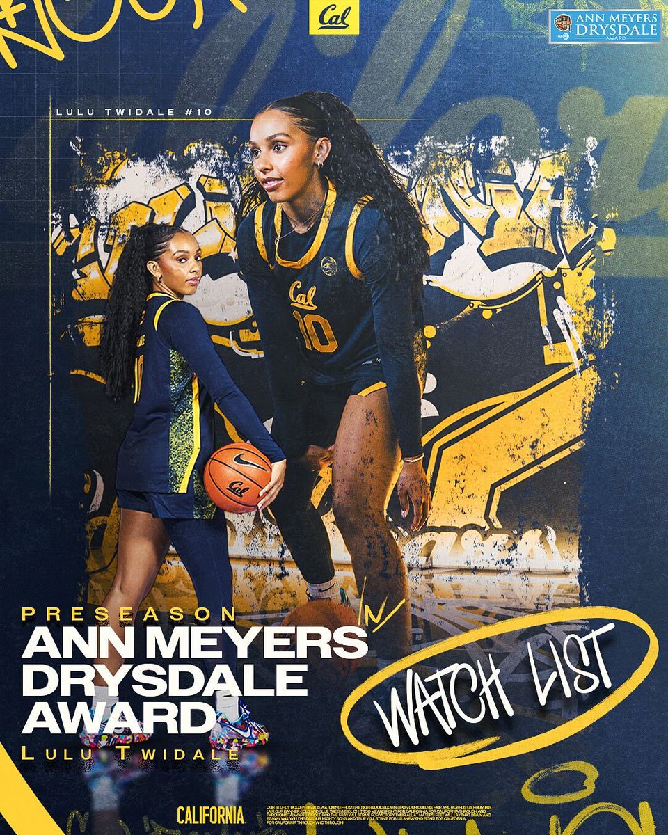 WATCH her cook this season!

Congrats to Lulu for being named to the Ann Meyers Drysdale Award Watchlist which recognizes the top shooting guard in the country!

Starting Oct. 31 fans can vote for Lulu at hoophallwards.com

📰: calbea.rs/47vYzkK