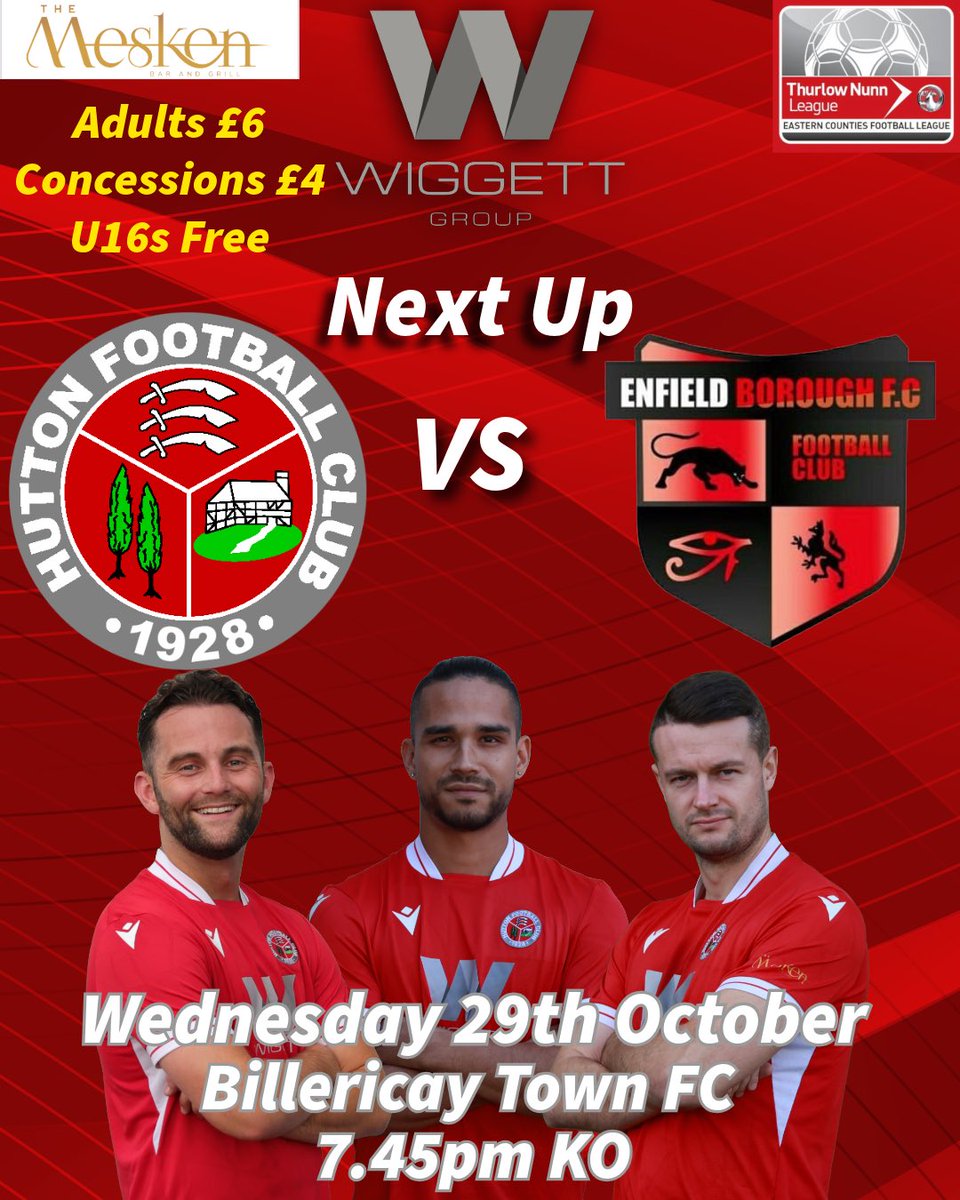 Half Term Football! Wednesday night under the lights at <a href="/BTFC/">Billericay Town FC</a> 🔴⚪️