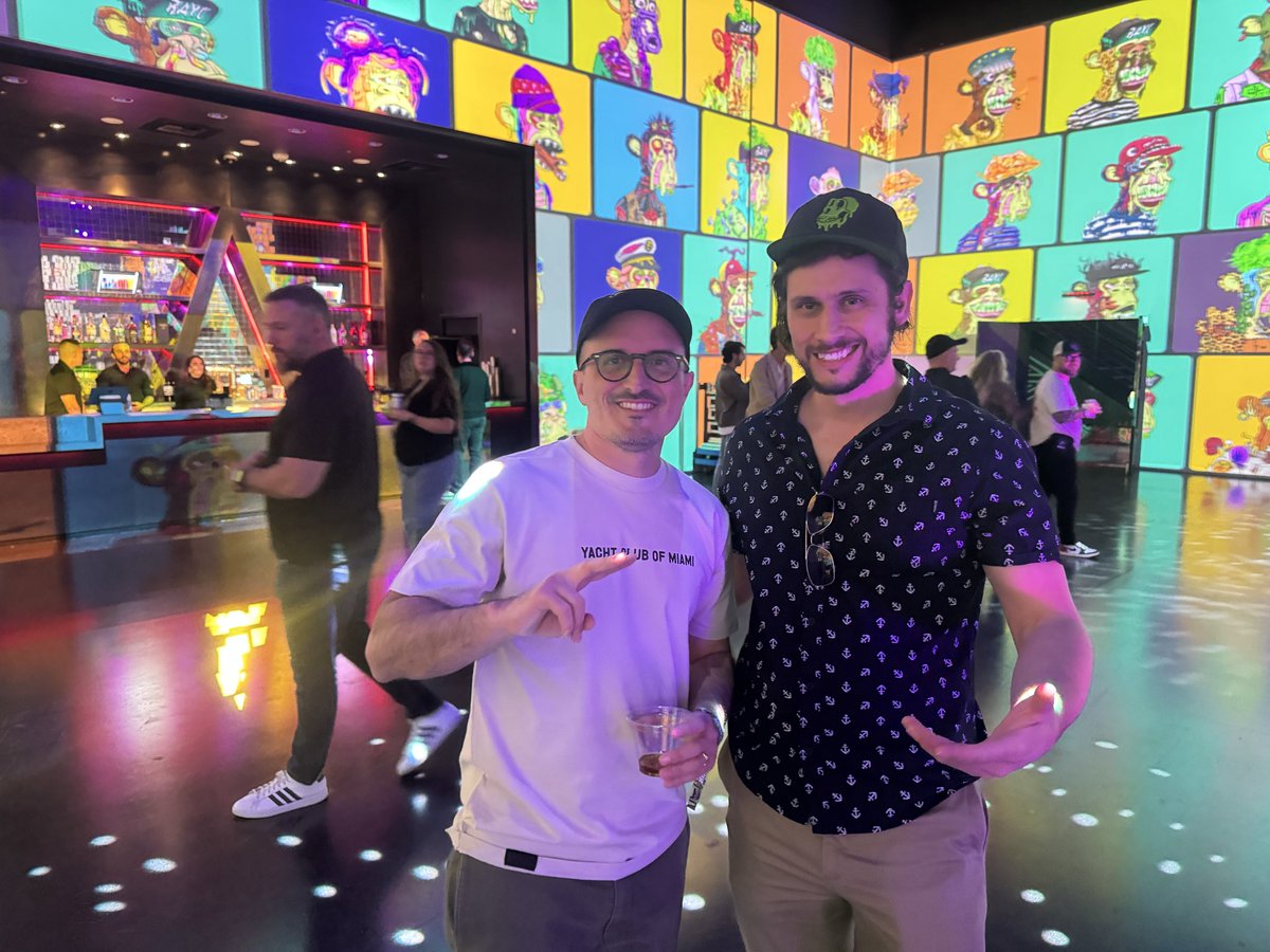 Still replaying Apefest over and over.
Shout out to <a href="/CryptoGarga/">Garga.eth (Greg Solano)</a> for all the anouncements, and giving us a glimpse into what they’re cookin up in Miami