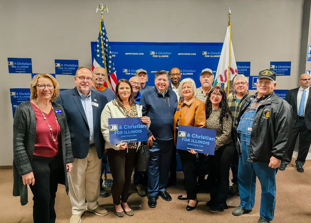 Just as Governor Pritzker works tirelessly for the people of Illinois, our Democratic County Chairs work tirelessly to share his message of opportunity, fairness, and compassion. We’re proud to stand with him as he fights for an Illinois where everyone has the chance to succeed.