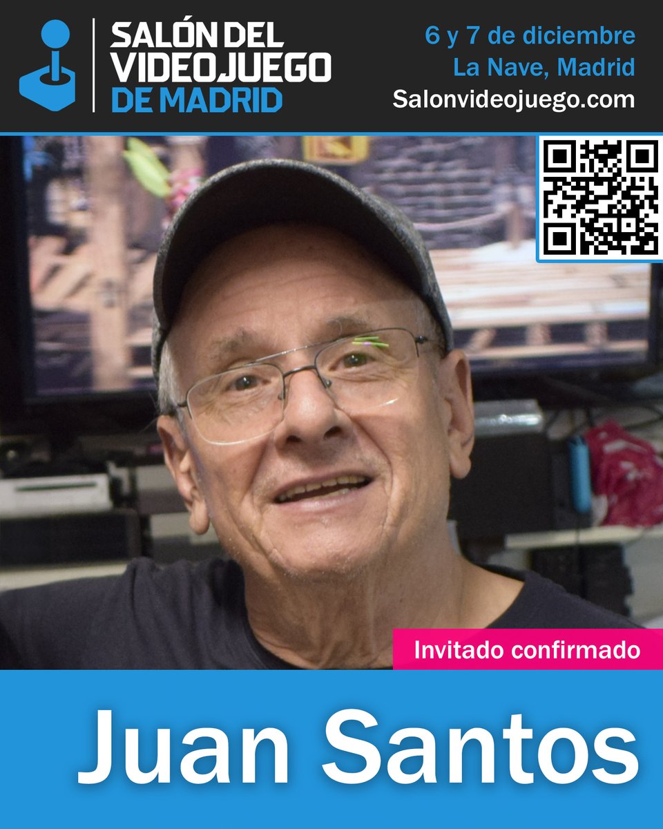 salonvideojuego's tweet image. Desde SPACO hasta Tecvia, pasando por el Club Nintendo. Juan Santos,  además de una gran persona, es historia viva del videojuego en nuestro país.
🕹️En el Salón del Videojuego de Madrid podréis asistir a una conferencia en la que estará acompañado de... Pronto lo sabréis 😉 
#svm