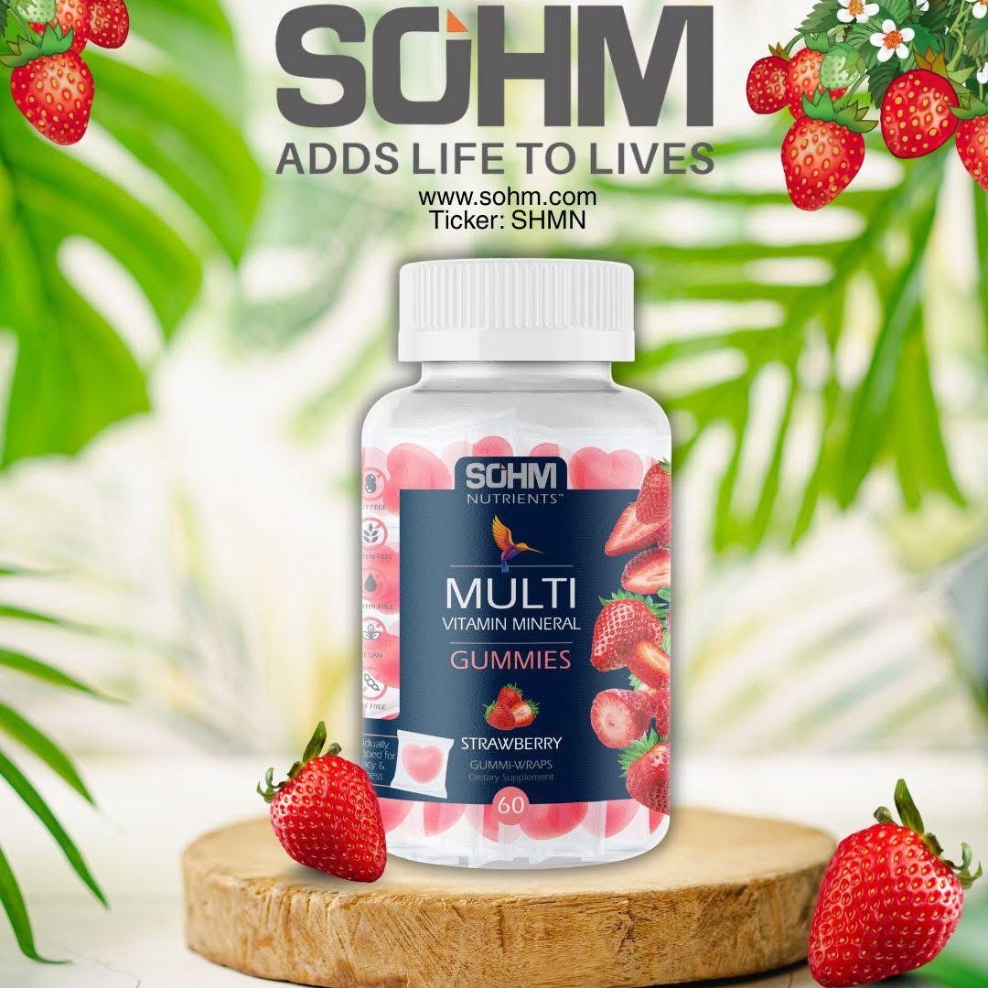 sohminc's tweet image. 𝗦𝘁𝗮𝘆 𝗛𝗲𝗮𝗹𝘁𝗵𝘆 𝘁𝗵𝗲 𝗧𝗮𝘀𝘁𝘆 𝗪𝗮𝘆! 🍓
Power up your day with SOHM Multivitamin Gummies – packed with essential nutrients and bursting with delicious strawberry flavor. 🍓
𝙒𝙝𝙮 𝙔𝙤𝙪’𝙡𝙡 𝙇𝙤𝙫𝙚 𝙏𝙝𝙚𝙢!
🍓 Strawberry flavored
💪 Supports overall health &amp;amp;…