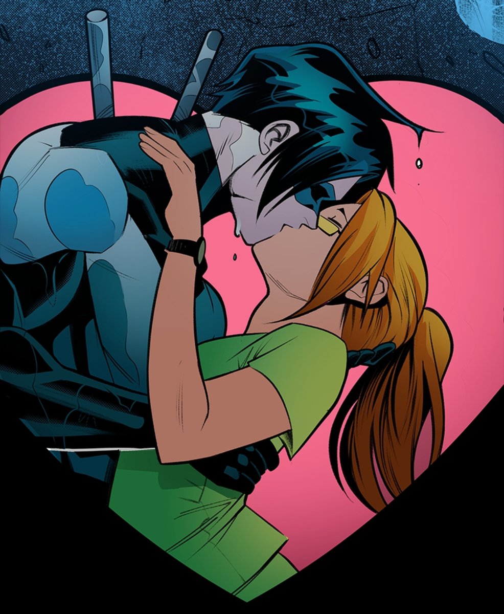 A sweet memory from Nothing Butt Nightwing 3, to brighten your day. ❤

#DCComics #Nightwing #Batgirl