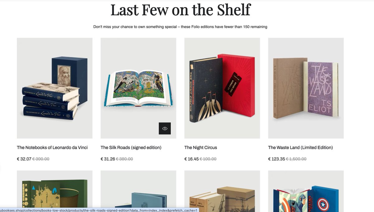 Last Few on the Shelf

Don't miss your chance to own something special – these Folio editions have fewer than 150 remaining

eubookses.shop/collections/bo…