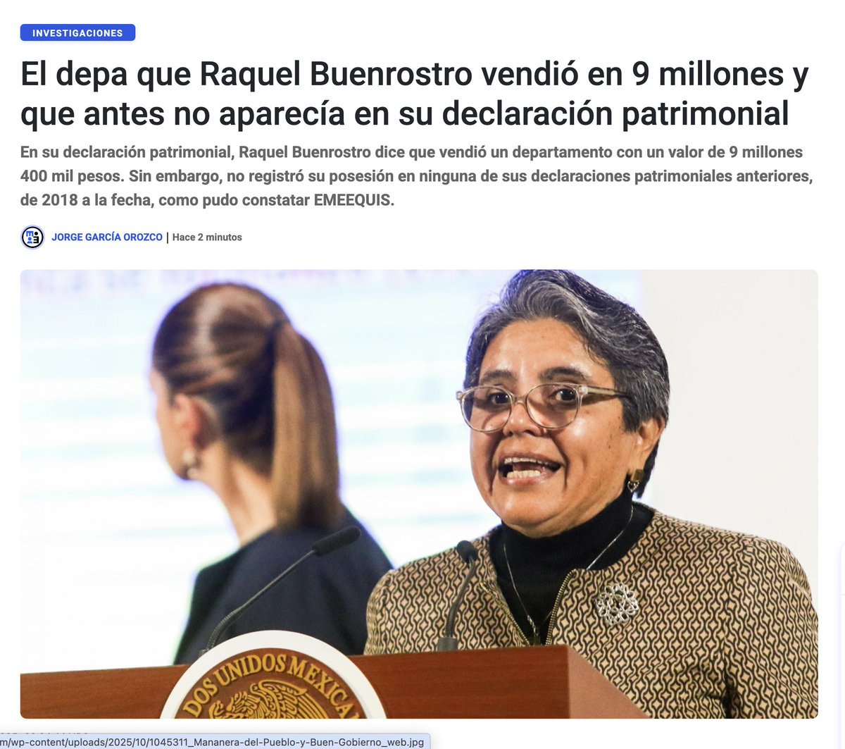 GuacamayanLeaks's tweet image. ¡ESCÁNDALO en la 4T! Raquel Buenrostro, jefa de Anticorrupción, ganó 11 MDP el año pasado...
¡Vendiendo un depa de 9 MDP que NUNCA declaró!
¿Austeridad republicana?  O corrupción encubierta?