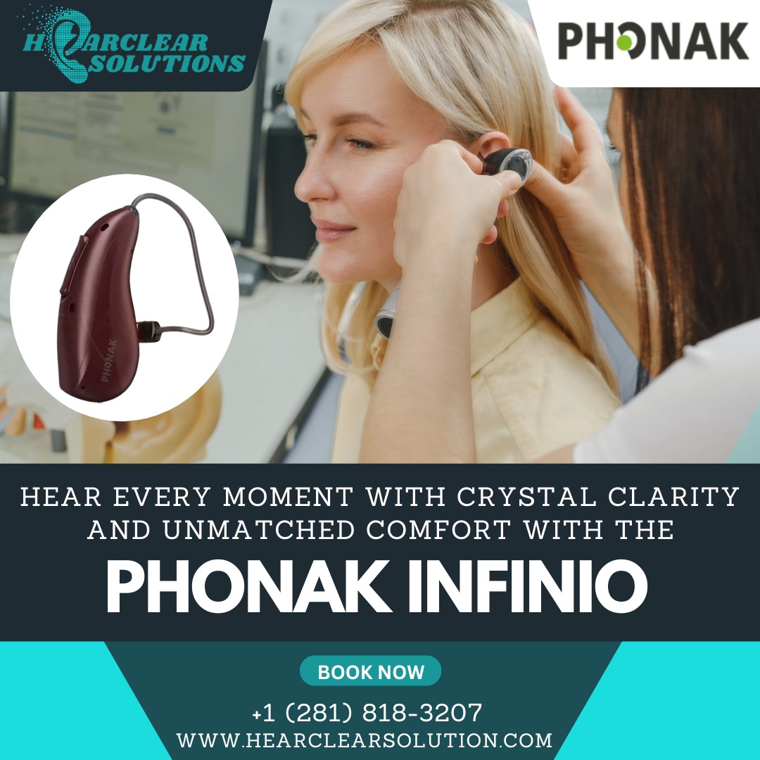 🎧 Hear Life Clearly with Phonak Infinio! 🌟
Enjoy natural, effortless hearing designed for comfort and clarity.💫
Hear better. Live fuller — with Hearclear Solutions, Houston’s trusted hearing experts. ❤️
📞 +1 (281) 818-3207
🌐 shorturl.at/0cV8G
 #PhonakInfinio #Hearing