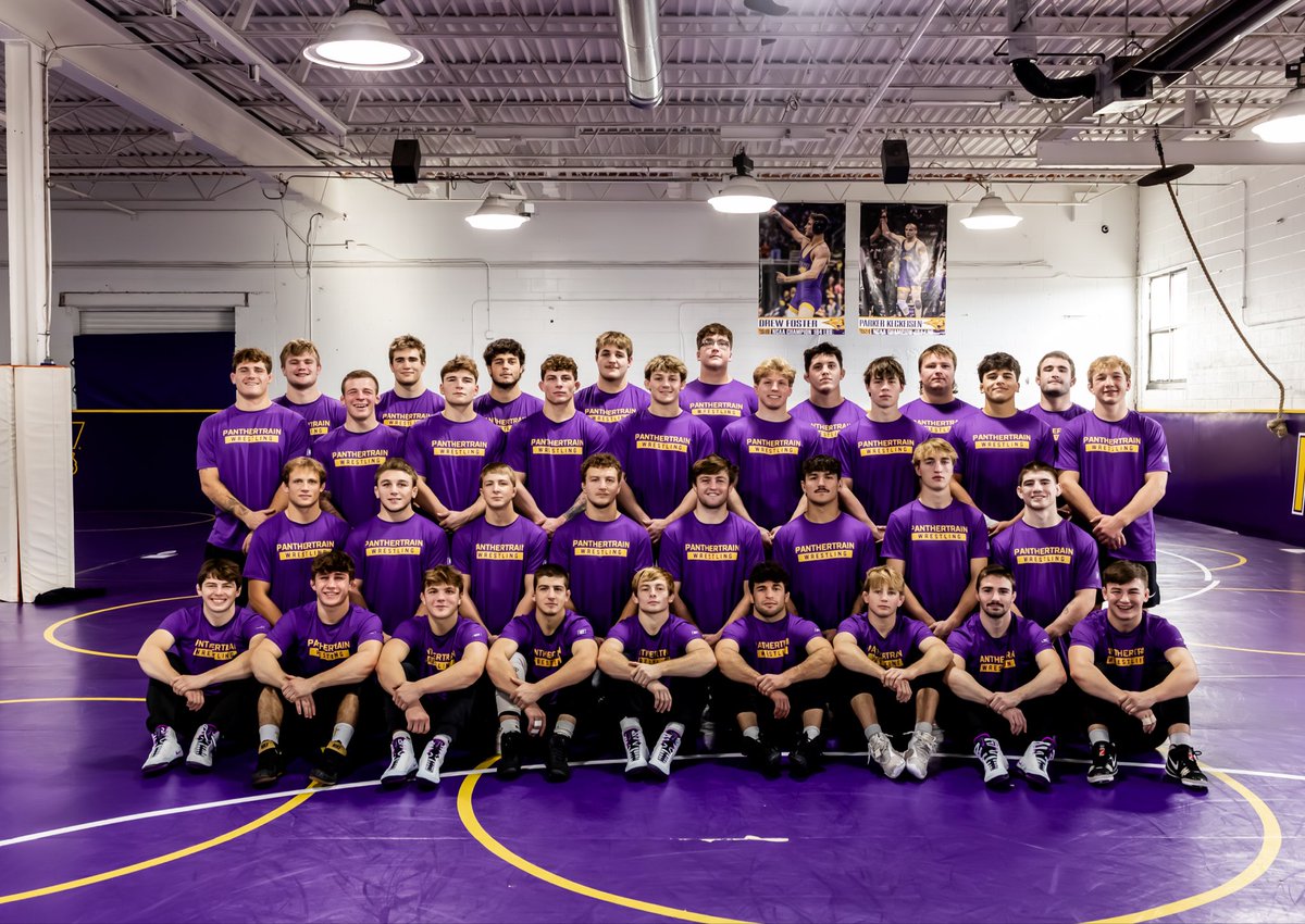 2025-2026 University of Northern Iowa Wrestling Team! 
(not pictured : Brandon Paez)

#PantherTrain l #EverLoyal