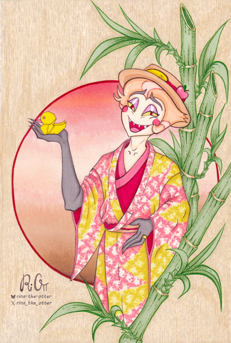 Happy kimono Luci 🌸🎋

I tried my best to keep the sweetness of the original art by <a href="/Kanmuru419/">Kanmuru 📻🍎(more active on 🦋)</a> 🎀 I loved it so much!

#HazbinHotel #HazbinHotelFanart #HazbinHotelLucifer #Lucifer #LuciferMorningstar #art
