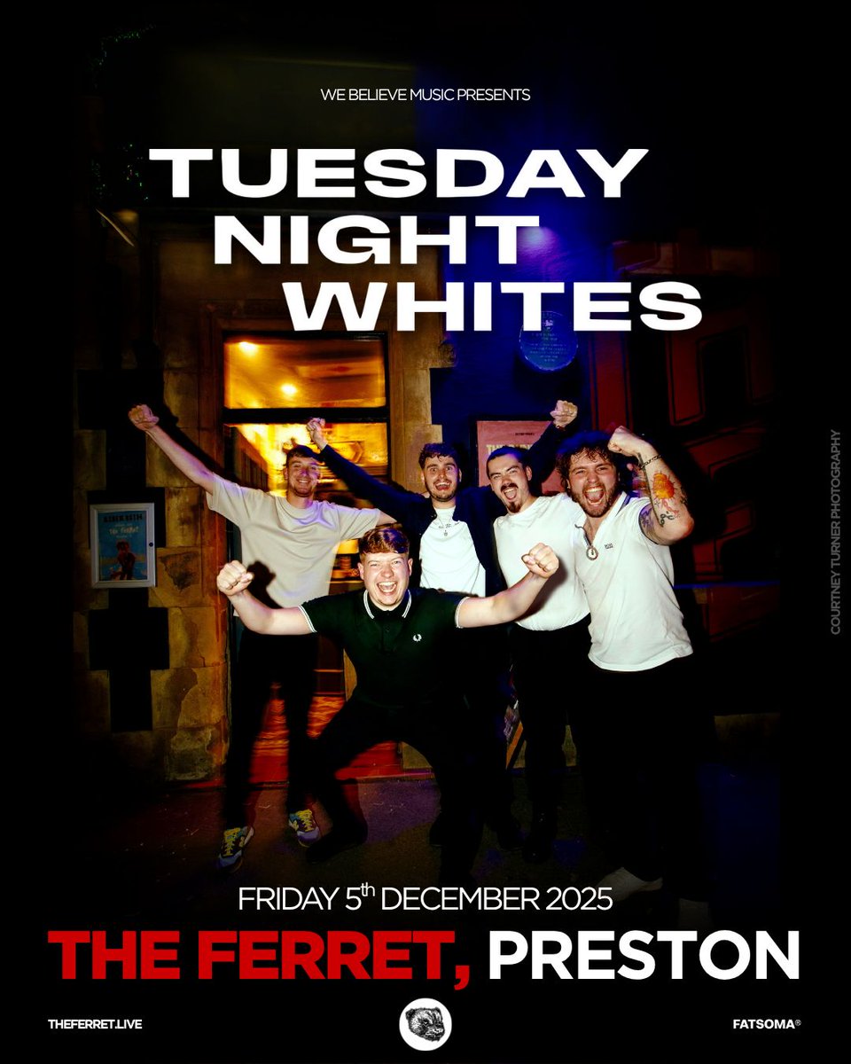 <a href="/tnwofficial_/">Tuesday Night Whites</a>  are BACK at #TheFerret this December with an absolutely explosive show. Tix are going quick, hop on it NOW.