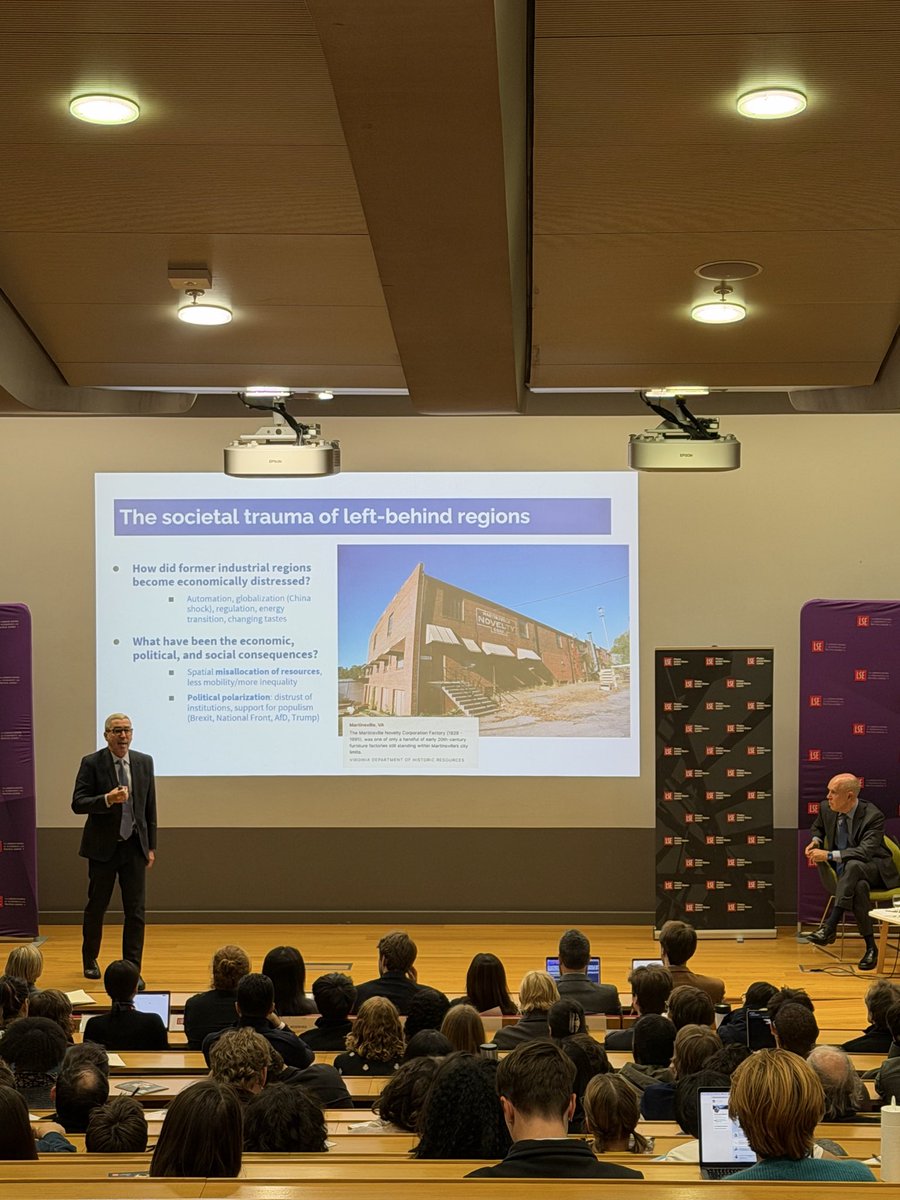 LSE_US's tweet photo. 📢 We are live!
Join us now for How to Help Left-Behind Regions and Workers with Prof. @gordon_h_hanson, chaired by Prof. @ptrubowitz (@LSEIRDept)
Watch online 👉 https://t.co/KcRjemDr9n
#LSEEvents #ESRCFestival https://t.co/AlCbGdTbgu
