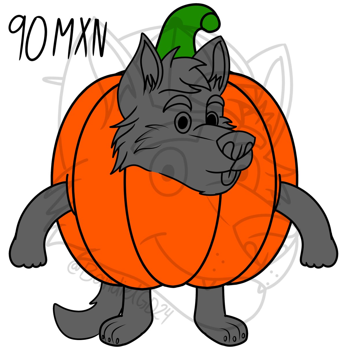 YCH for Halloween (late lol) 90MXN = 5USD 
If you are interested please dm me on telegram @BandielWolFoxII