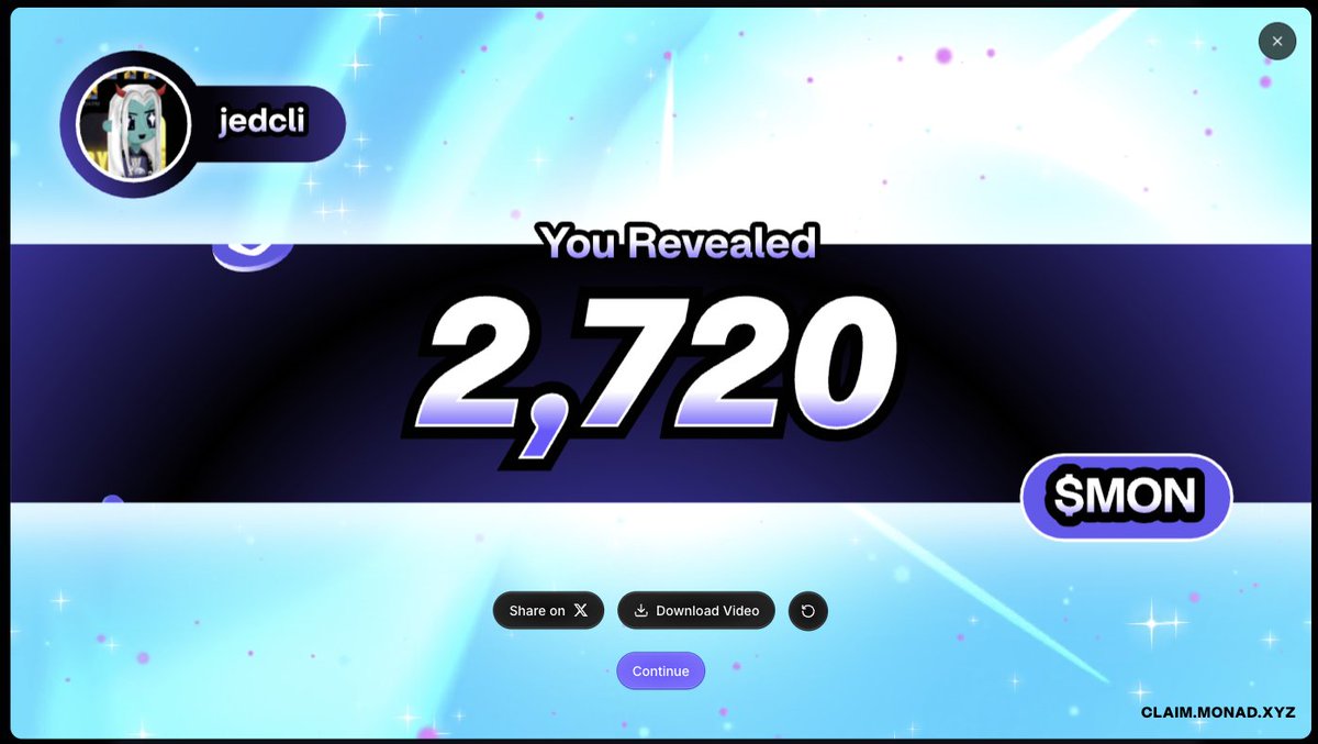 jedcli's tweet image. Monad claim feels like a casino
