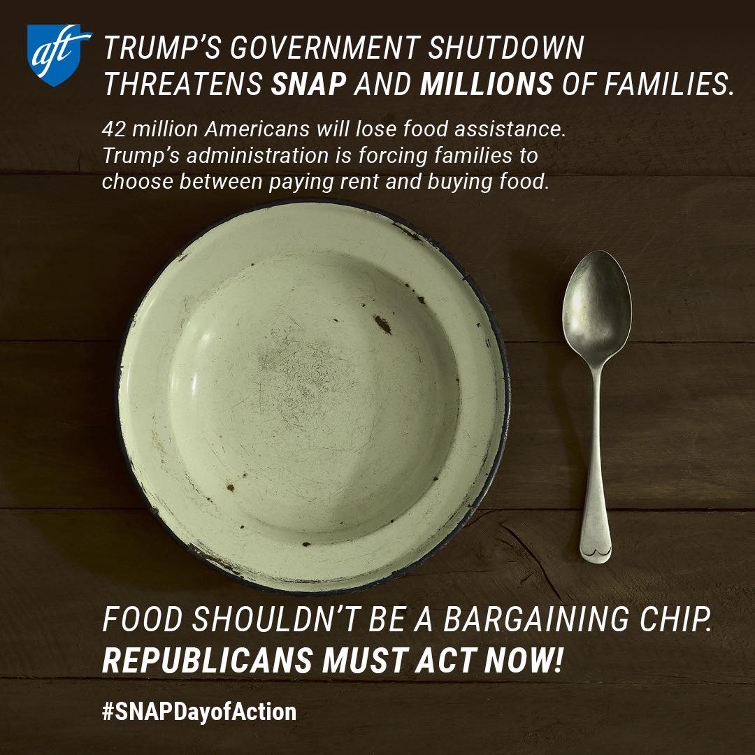 16 million children are about to lose food assistance. Hungry students cannot learn. Tell Congress to demand USDA release SNAP funding now: edmn.me/47zRNuj