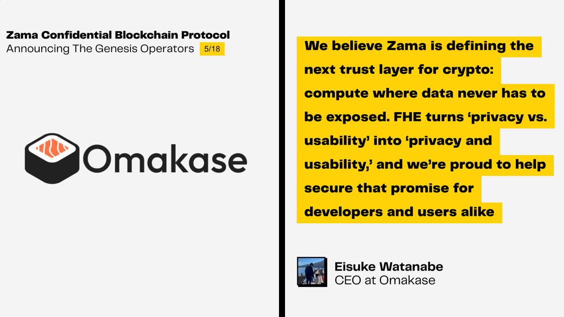 accesflow's tweet image. 💎 @zama_fhe her gün başka bir genesis validatör açıklamaya devam ediyor.   Toplamda 18 genesis validatör olcak. 
Hemen her büyük projede olan sağlam ekiplerle çalışıyorlar. 

🔨Onlar arka tarafta build etmeye devam ederken bizler de sezonun son günleri için son twitlerimizi…
