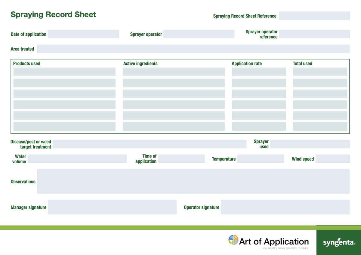 SyngentaTurfSA's tweet photo. Supers, 

These are #unbelievably useful and a key element of good stewardship.

Free Spray Record Sheets form Syngenta UK ⤵️

https://t.co/8s3ewAqqk1 https://t.co/rz2oOm3gUI