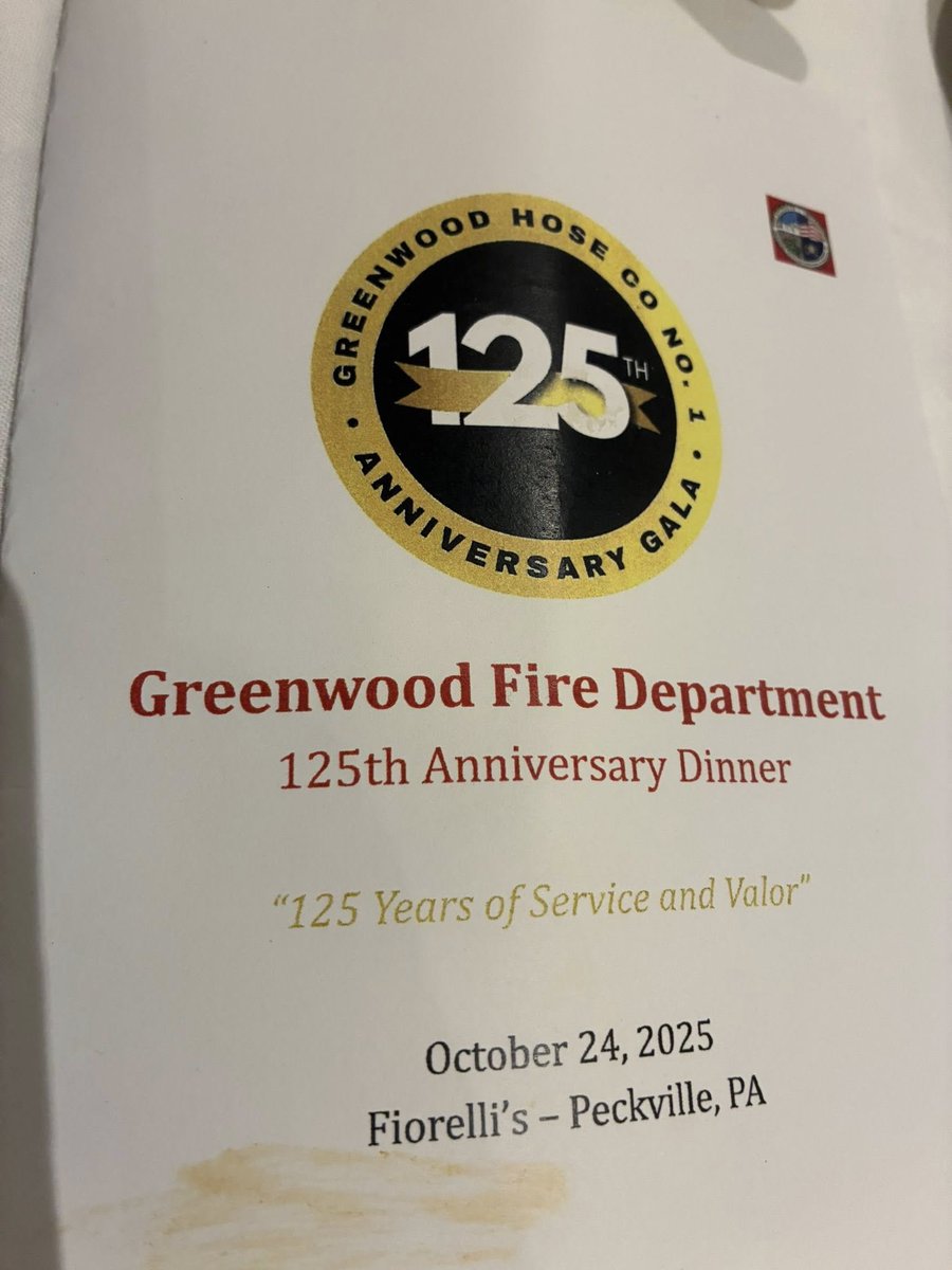 RepHaddock's tweet image. I attended the Greenwood Fire Department&apos;s 125th Anniversary Celebration this weekend, which was a momentous occasion for the firefighters of Moosic Borough. We must publicly recognize the dedication of past and present firefighters who selflessly ensure our safety.