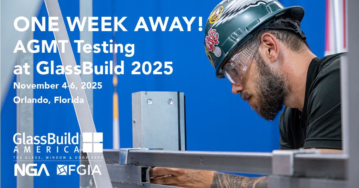 NACCProgram's tweet image. Come out to watch talented glaziers challenge themselves with AGMT testing! 
More at booth #27200