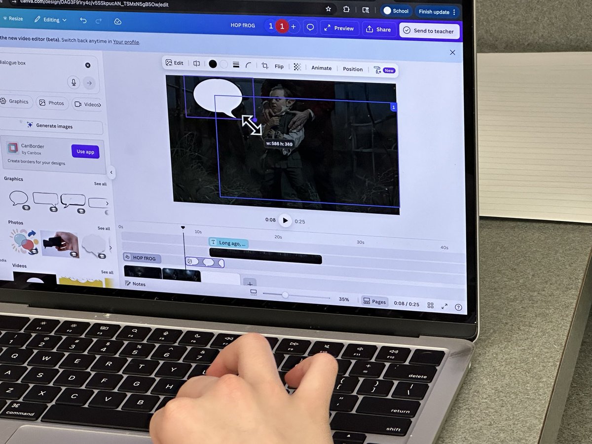 Always love teaming up with Ms. Carlock and her creative 8th grade ELA students for our annual Poe Animation/Video project! Students are using <a href="/canva/">Canva</a> Video to design abbreviated summary versions of the short stories and poems they’ve read from this delightfully creepy author.
