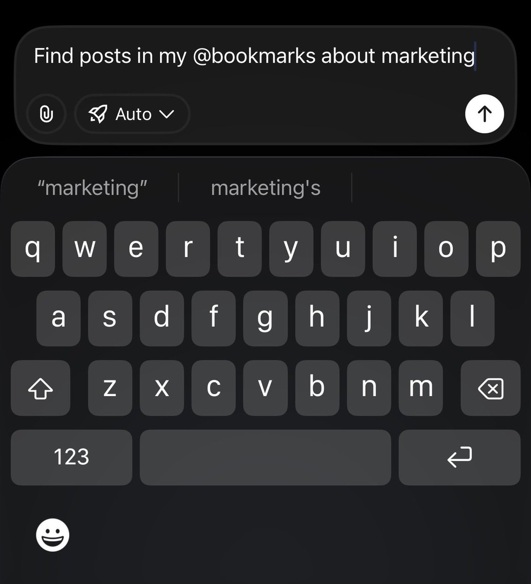 Would be cool if Grok can use our bookmarks as a knowledge base