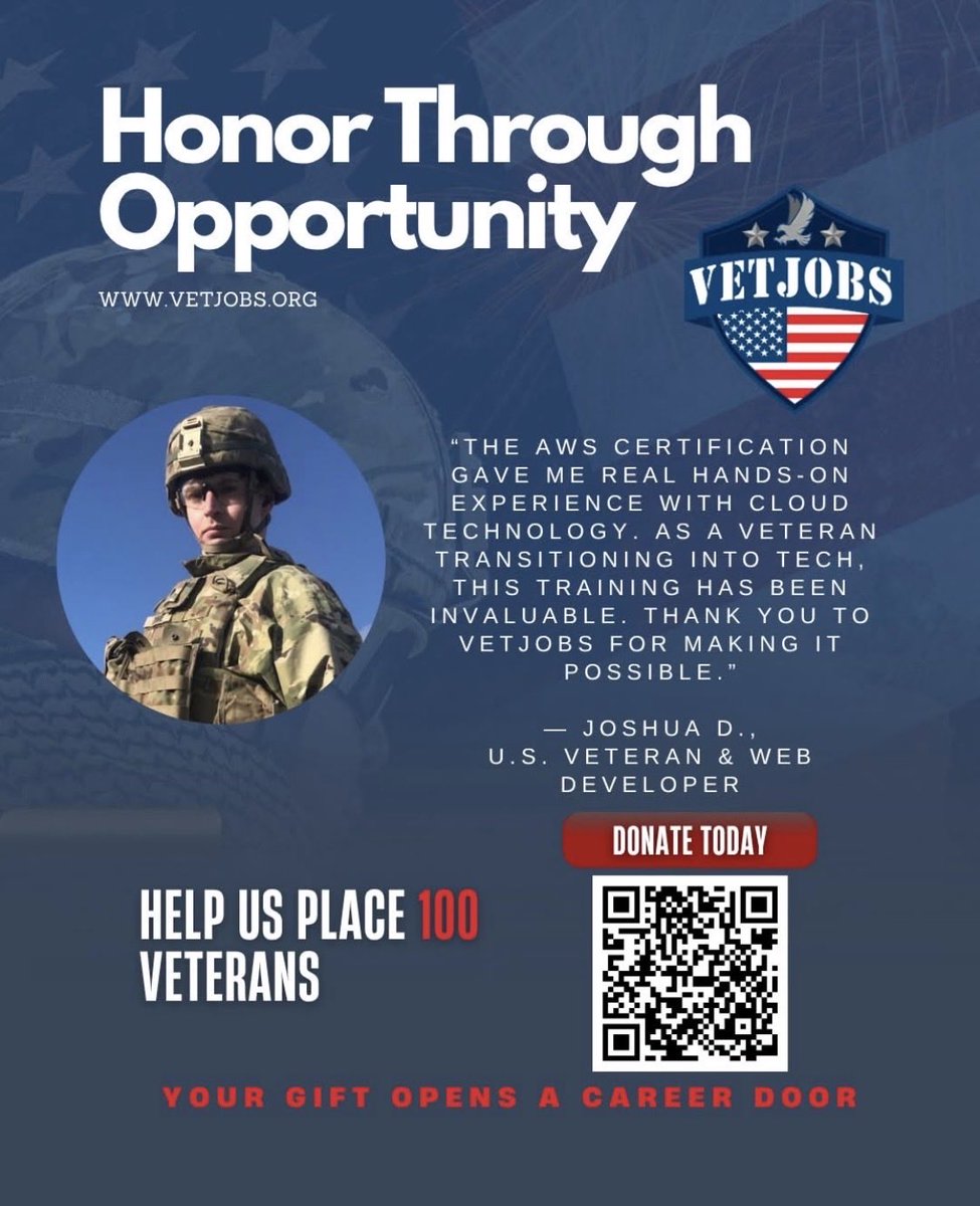 🌟 Veteran Spotlight: Joshua
Meet Joshua, a brave veteran who has benefited from our programs. His story is a testament to the impact of your donations. 

Are you ready to change the lives of many veterans? Donate here paypal.com/donate?campaig…
#VetSpotlight #VeteransDay #veteran