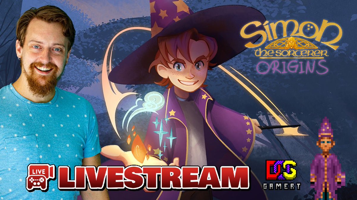 Time for some magic. I'm playing the NEW Simon the Sorcerer Origins that just released on Steam, PS4/5, Xbox One and the Nintendo Switch! Let's make some magic and eat horrible stew - Join the livestream here: youtu.be/Edhy6vSF-OY
