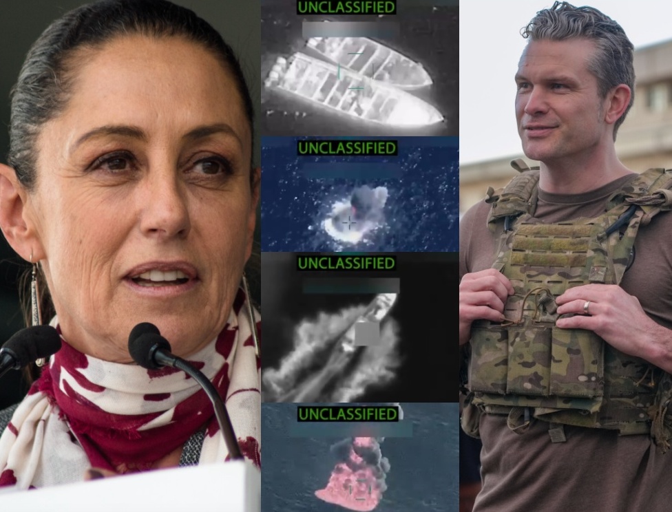 Occupy Democrats (@occupydemocrats) on Twitter photo BREAKING: MASS MURDER! Mexico's superstar President Claudia Sheinbaum slams the Trump administration after Defense Secretary Pete Hegseth brags about three new military strikes on four boats in the Pacific Ocean — which killed at least 14 people.
The flames of war are spreading BREAKING: MASS MURDER! Mexico's superstar President Claudia Sheinbaum slams the Trump administration after Defense Secretary Pete Hegseth brags about three new military strikes on four boats in the Pacific Ocean — which killed at least 14 people.
The flames of war are spreading