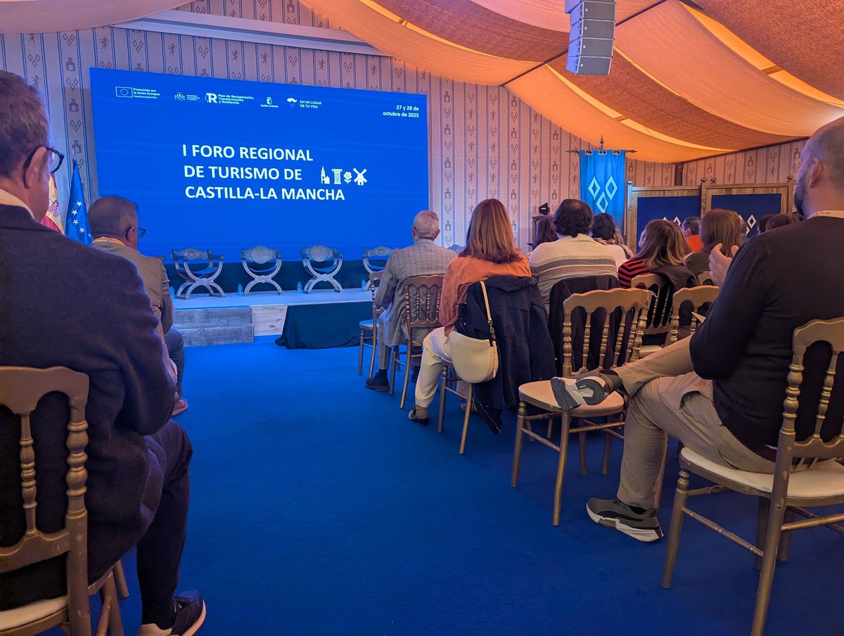 Turalcaraz's tweet photo. Hoy en el I Foro de Turismo regional. Inversiones turísticas en el marco de la lucha contra la despoblación. https://t.co/dj7wokH1ba