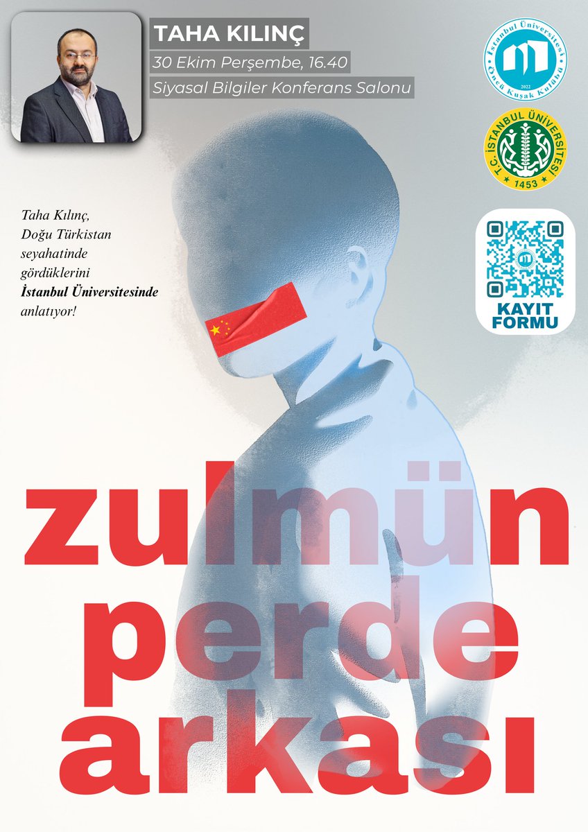 Taha hoca <a href="/tahakilinctan/">Taha Kılınç Paylaşımları</a> Doğu Türkistan seyahatini İstanbul Üniversitesinde anlatacak. Geçen senelerde okulda gerçekleşenleri bilen arkadaşlar takdir edecektir ki üniversitemiz için büyük bir adım. Tabii tarih tekerrür etmezse.

İstanbul Üniversitesindeki tüm arkadaşlarımızı