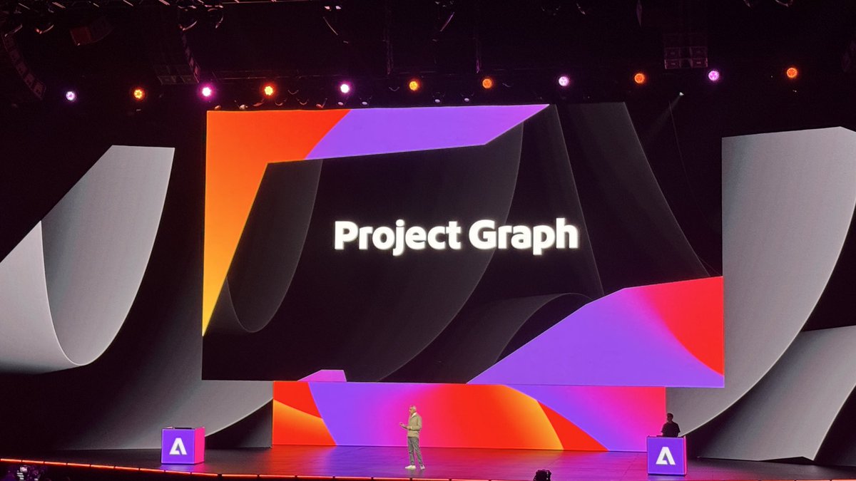 keisuke322's tweet image. 今年のキーノートで個人的に1番わくわくしたのが、このProject Graph。
ノードを組み合わせて、自分のオリジナルアプリを作れる感じ。
しかも、カプセル機能でカスタムUIまで自動で作られる。
複雑なワークフローも作れちゃう。
早く触りたいですね〜
#AdobeMAX