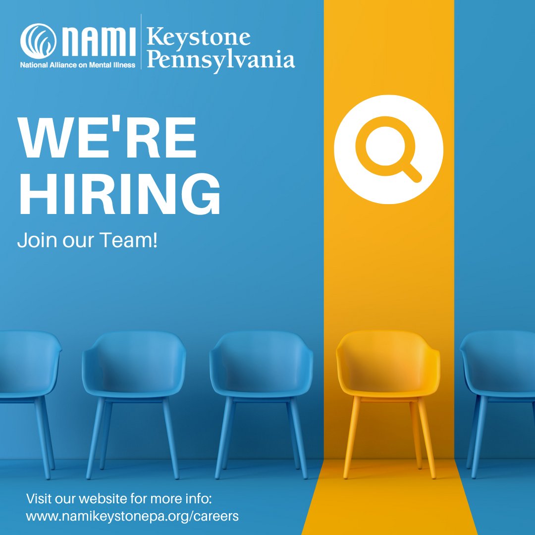 NAMIKeystonePA's tweet image. We’re Hiring: Chief Operating Officer (COO)
Join the NKPA leadership team &amp;amp; help drive impact! We’re seeking a mission-driven, strategic, and results-oriented COO to help guide our next stage of growth. Apply today: namikeystonepa.org/careers
#NowHiring #COO #NAMIKeystonePA #NKPA