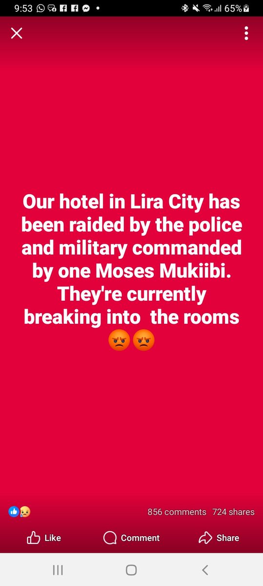 EstherMugoya's tweet photo. All Ugandans Breaking news please wake up, our president is being arrested by army😭😭😭😭under attack in lira city https://t.co/pwlf5pxO36