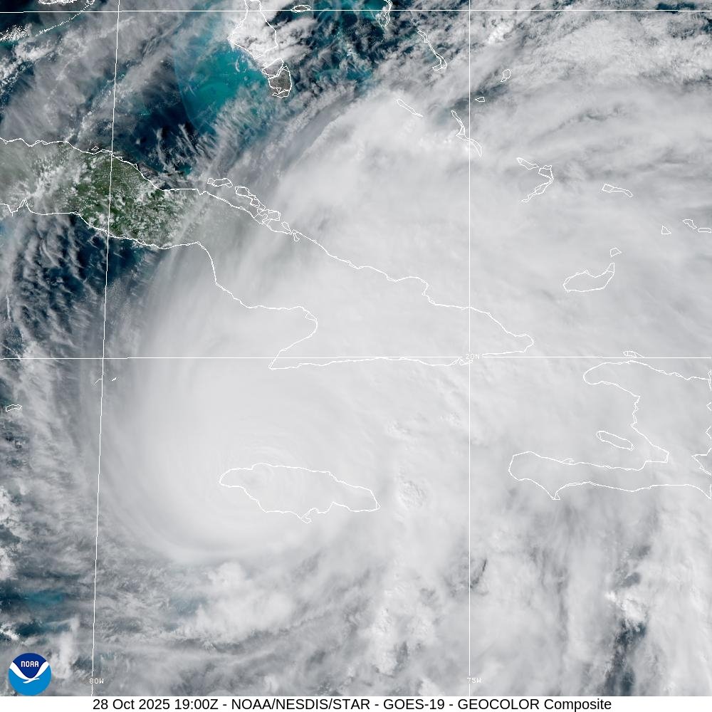 3PM EDT #Melissa Update: Jamaica remain sheltered in your safe place. For the latest updates visit hurricanes.gov