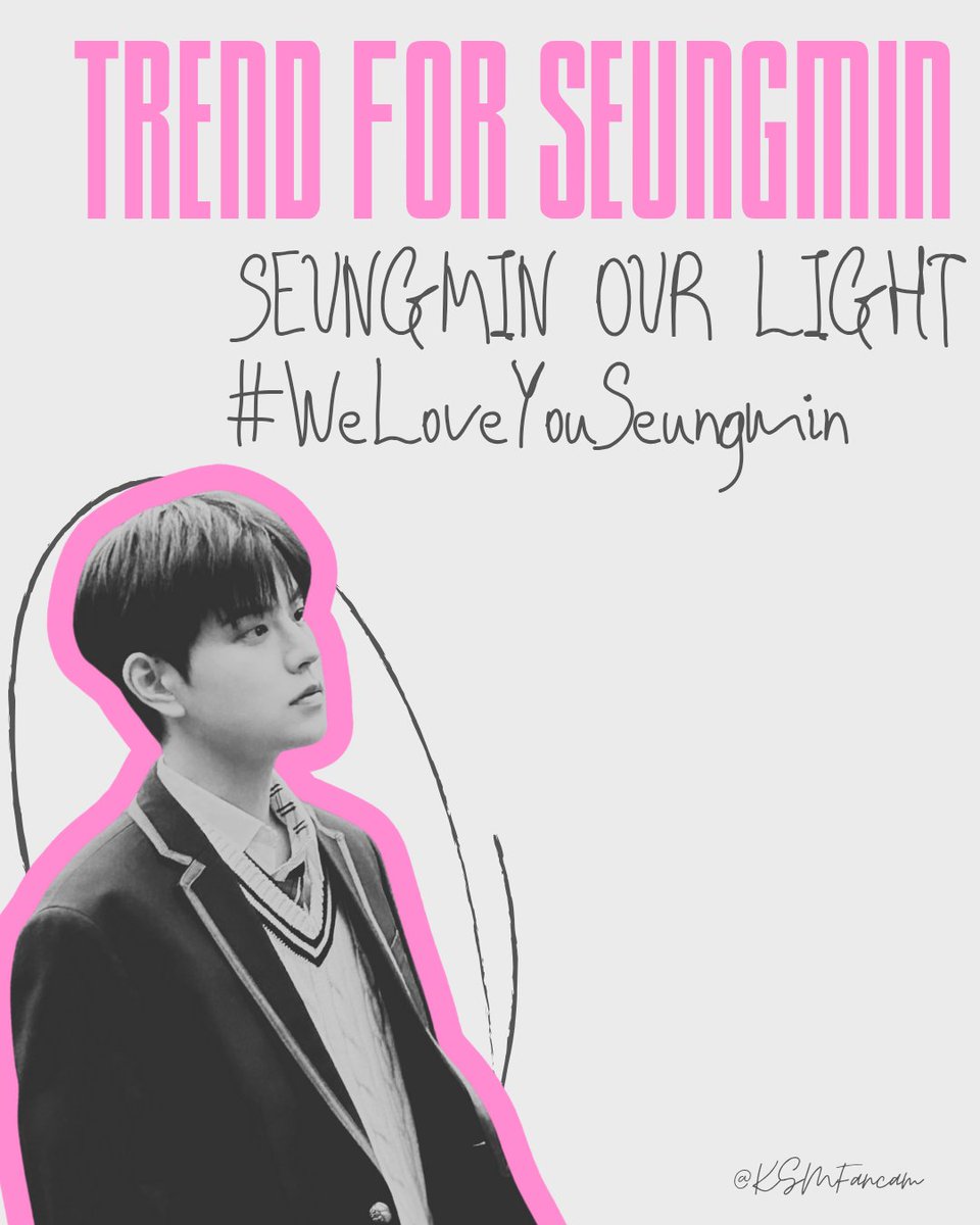 KSMFancam's tweet photo. Times have been challenging lately, let's show all our love for Seungmin ❤️‍🩹
Drop tags, add beautiful wishes, let's fill everything with our love for Seungminnie

🎯: 1000 replies

SEUNGMIN OUR LIGHT 
#WeLoveYouSeungmin https://t.co/T0bpeIS2GI