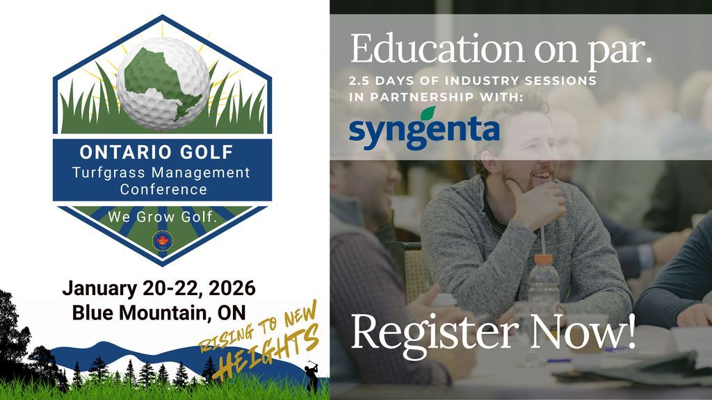 Learning starts here! Big thanks to <a href="/SyngentaTurfCA/">SyngentaTurfCanada</a> for powering our education sessions at the 2026 OGSA Turfgrass Management Conference, Jan 20–22 at Blue Mountain. #OGSA #TodayInOntario Register 👉 buff.ly/tWznd1o