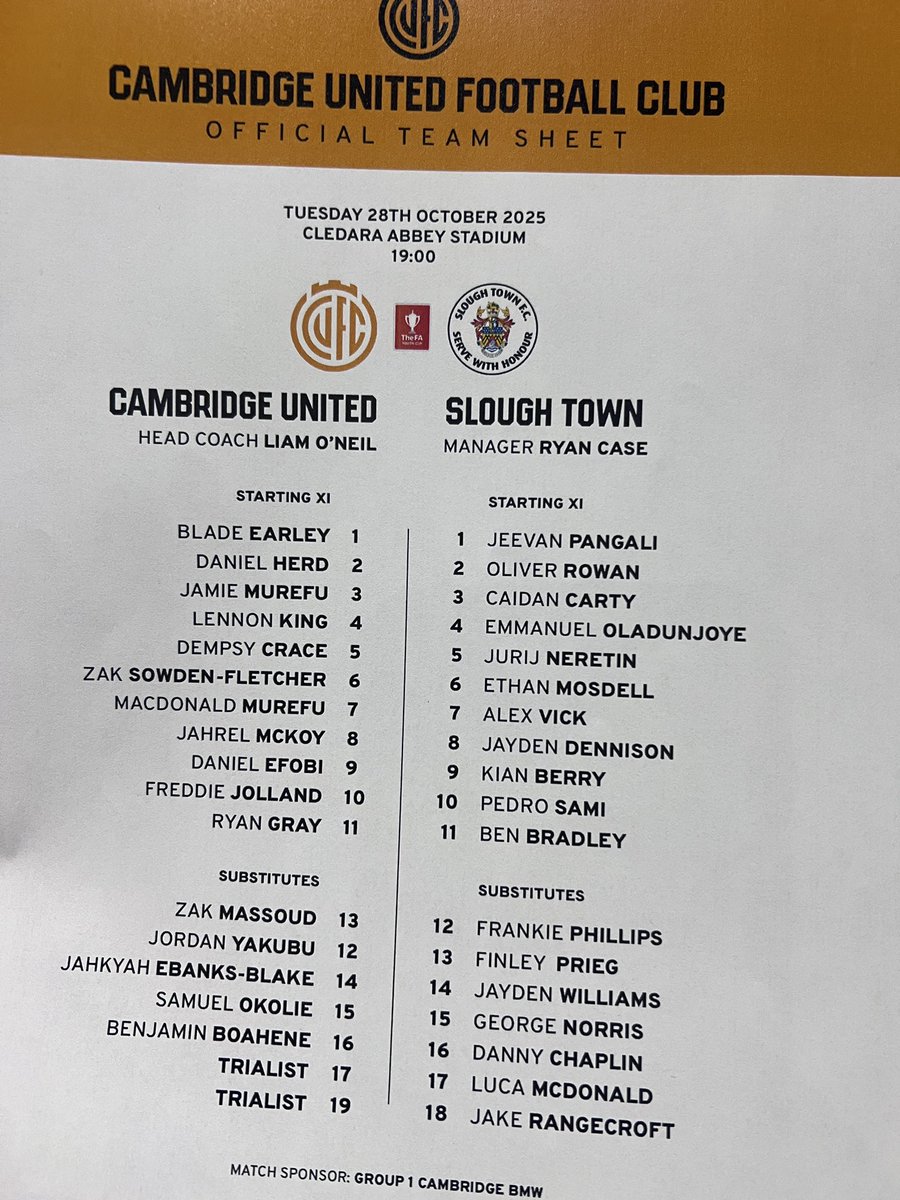 Great to see all our U18 in action tonight at the stadium in the FA youth cup v Slough Town