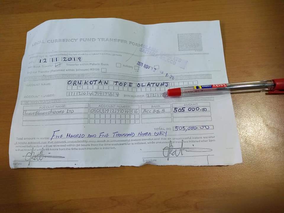 In 2019, I will never forget when someone mistakenly sent 505,000 into my Polaris account.. I was the one who reported myself at Polaris bank Maitama. And sent the money to the rightful owner. When many of my friends got to know about it, some call me mumu and Odé. But I am happy