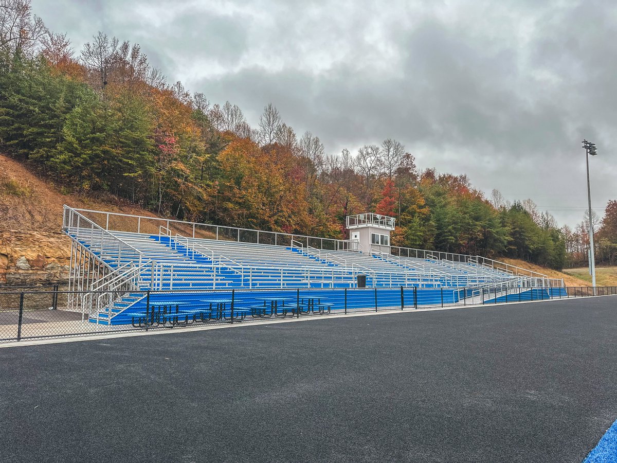 toadvineinc's tweet photo. Wolfe County High School's new home side is looking incredible!

All set against one of the most stunning natural backdrops in Kentucky!

We're proud to help bring projects like this to life for schools and communities across the region!

#KentuckyAthletics https://t.co/p2dy5pwGHD
