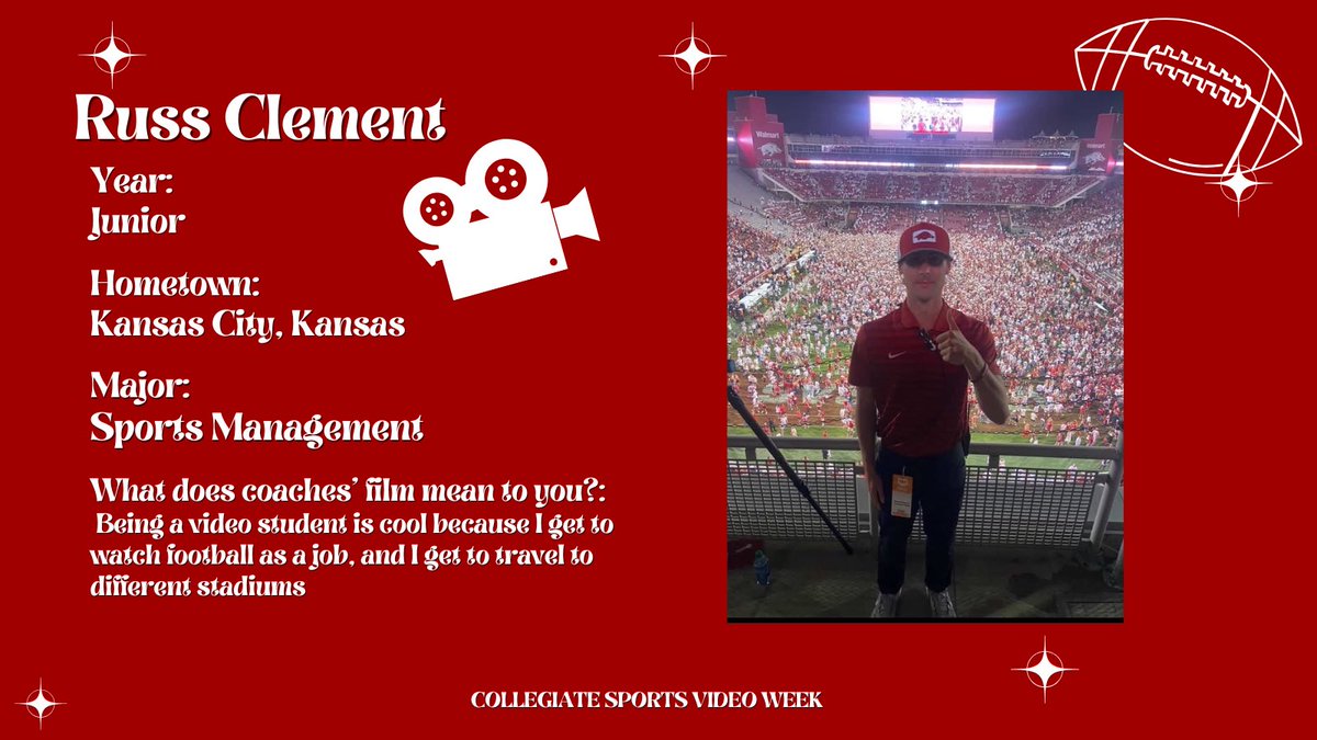 To continue honoring our staff for #Sportsvideoweek we are recognizing <a href="/russclement0313/">Russ</a> 

#wps 🐗🎥 <a href="/CSVA/">CSVA</a>