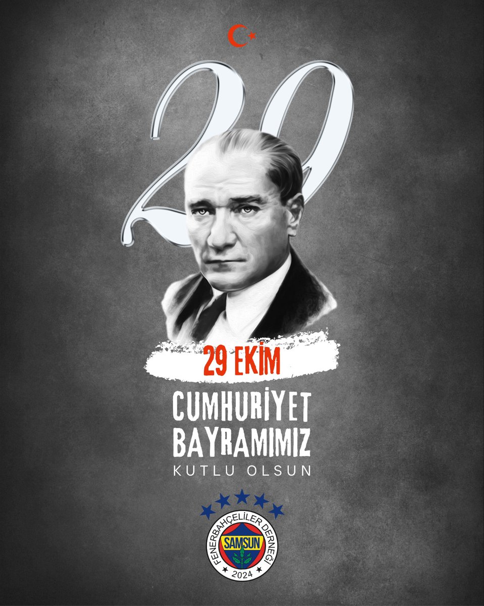 samfeder19_07's tweet photo. 29 Ekim Cumhuriyet Bayramımız Kutlu Olsun 🇹🇷🇹🇷🇹🇷 

#29EkimCumhuriyetBayramı
#mustafakemalataturk
#samsunfenerbahcelilerdernegi
#Fenerbahce https://t.co/jetliMiL43