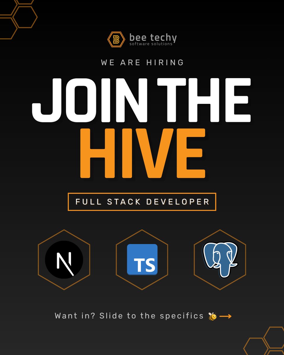 beetechyllc's tweet image. We’re hiring a Full Stack Developer! 🐝
Next.js | Express.js | TypeScript | PostgreSQL

💰 $20–25/hr + 5% quarterly raises
🕐 6AM–2PM PDT (Strict Requirement)
📩 Apply → careers@beetechy.com

#BeeTechy #Hiring #FullStackDeveloper #TechJobs #RemoteWork