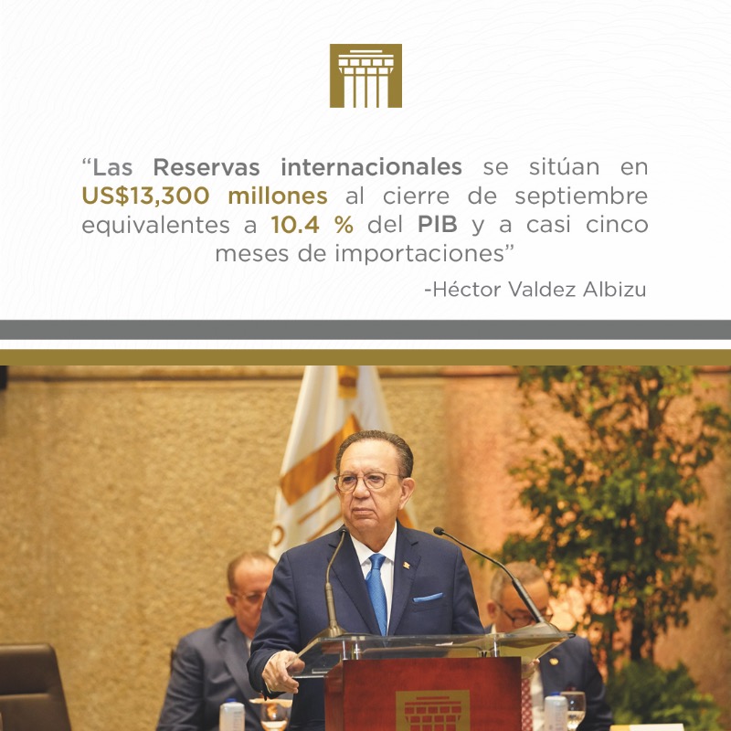 BancoCentralRD's tweet photo. Valdez Albizu expuso los fundamentos que proyectan a RD como foco de una inversión extranjera directa que ascendió a US$4,000 millones de enero a septiembre