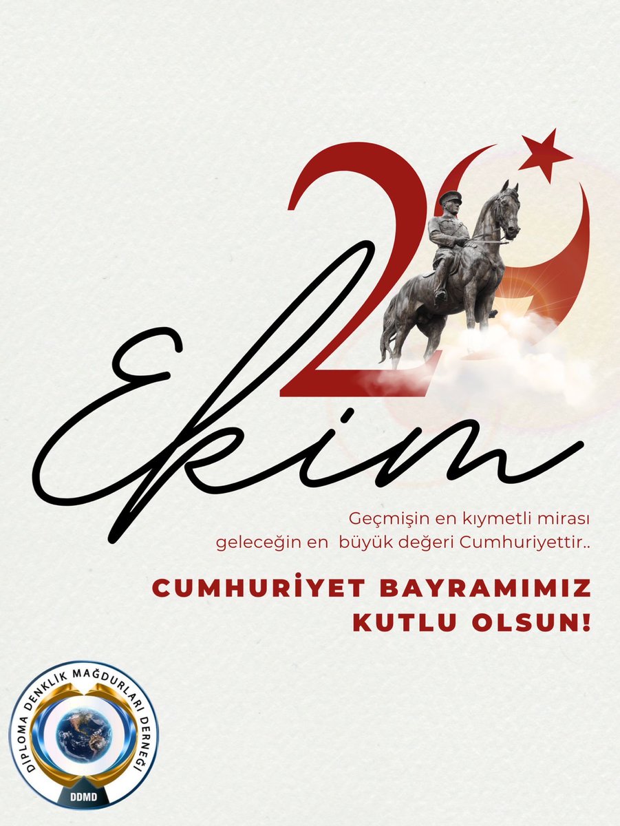 🇹🇷 29 Ekim Cumhuriyet Bayramı Kutlu Olsun!

Cumhuriyet; özgürlüğün, eşitliğin ve çağdaşlığın en güçlü teminatıdır.
Gazi Mustafa Kemal Atatürk’ün “En büyük eserim” diyerek emanet ettiği bu değer, milletimizin azmiyle her geçen gün daha da güçlenmektedir.

Cumhuriyetimizin 102.