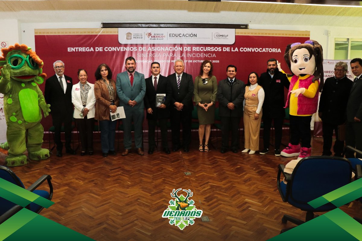 TESSFP_Edomex's tweet image. Nuestro director general, Dr. Aníbal Alberto Mejía Guadarrama, asistió como invitado especial a la entrega de convenios “Sinergia para la Incidencia” del @comecyt, fortaleciendo proyectos que transforman comunidades con conocimiento e innovación. 💡🤝
#TESSFP #OrgulloVenado 🦌