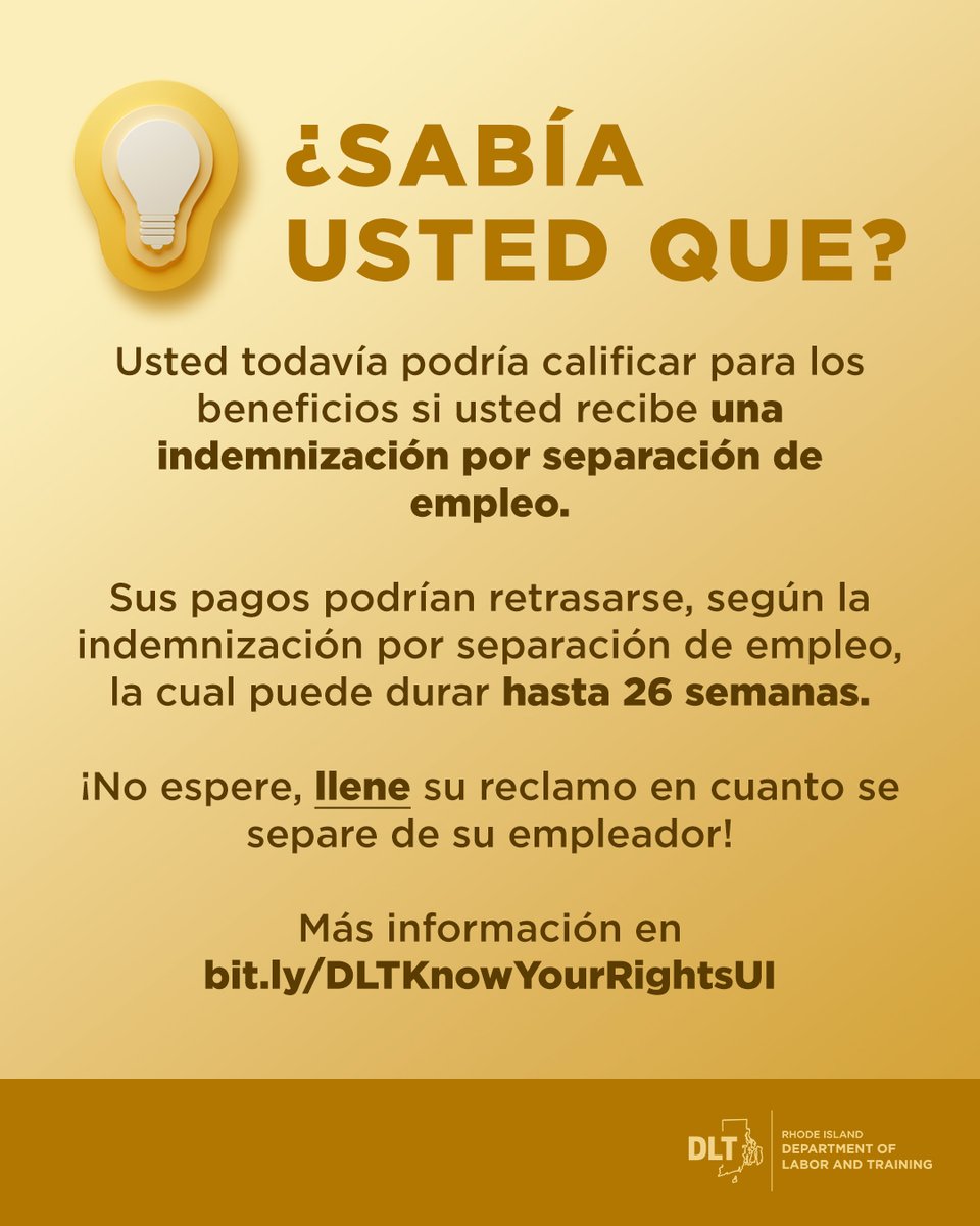 Recibió indemnización y no está seguro si recibira #BeneficiosUI? ¡Aplique!  Diganos la cantidad y el número de semanas que cubre. Si su indemnización  semanal es inferir a su beneficio, usted podría recibir, image size:960x1200