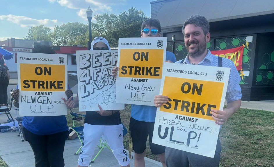 In Ohio, <a href="/Teamsters/">Teamsters</a> Local 413 members at Herbal Wellness Center walked out on Sept. 27 over:

📍fighting for a first contract
📍job security &amp; seniority system
📍fair scheduling

Around 6 dispensary workers joined the strike for a stronger voice at work
🔗tinyurl.com/58cx4ds4