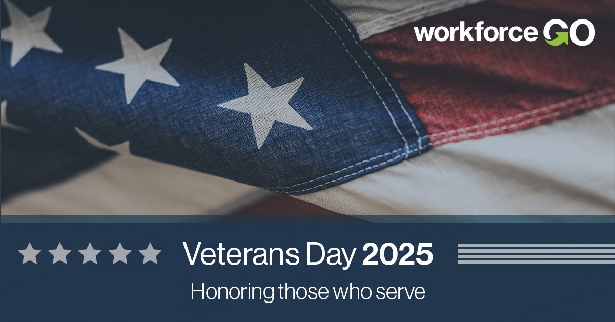 WorkforceGo's tweet image. Thank you to all of those who have served our country with courage and dedication. To all veterans out there… We salute you!

#VeteransDay2025